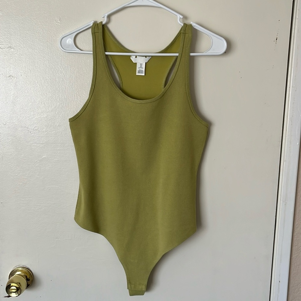 Lime Green tank body suit